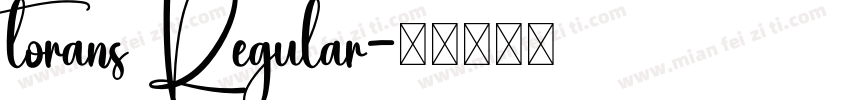 torans Regular字体转换
